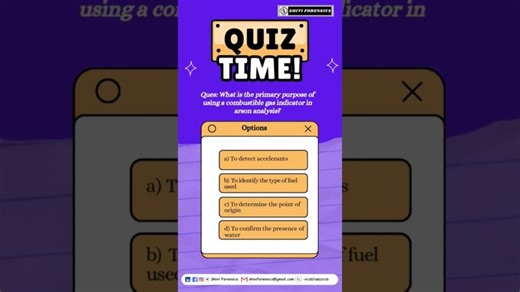 🚀 Forensic Science Quiz 2026 | Crack Exams | MCQ No 129 #shorts | Shivi Forensics