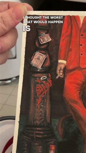 Never back down never what!? #art #gouache