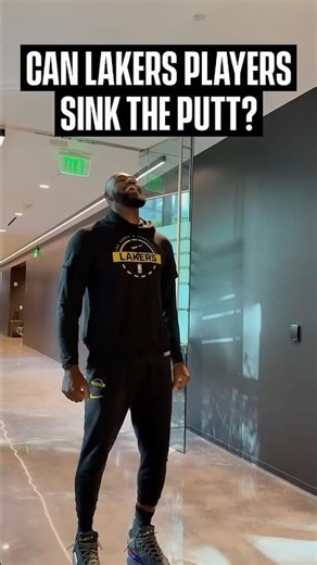 LeBron and the Lakers versus the Putting Challenge ⛳️ #golf