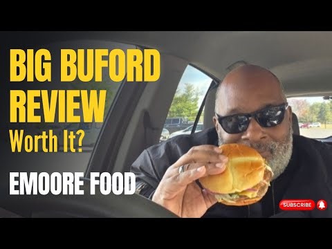 Checkers Big Buford Meal Review 🍔 | Double Burger with Seasoned Fries | EMOORE FOOD | South NJ