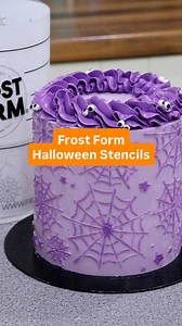 844K views · 39K reactions | This isn’t a trick- Frost Form Halloween Stencils are here!! ️ We have three new Spooky designs to choose from!! Spider Webs️, Bats驪, and Skeletons Our Stencils fit inside the 6-inch kit (you need the stencil base) or use them free-hand or on the Frost Form Liner with any cake size! Order now on www.frostform.com  We ship worldwide from Ireland | Frost Form | Facebook