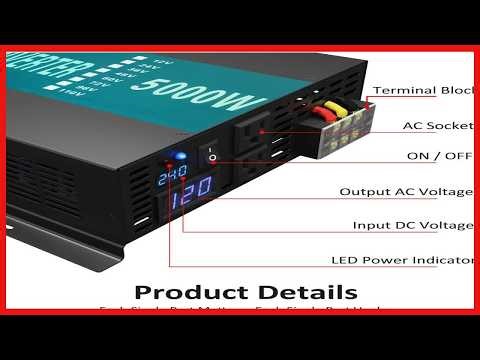 WZRELB 5000W Pure Sine Wave Inverter: Reliable Home Power Backup You Can Trust