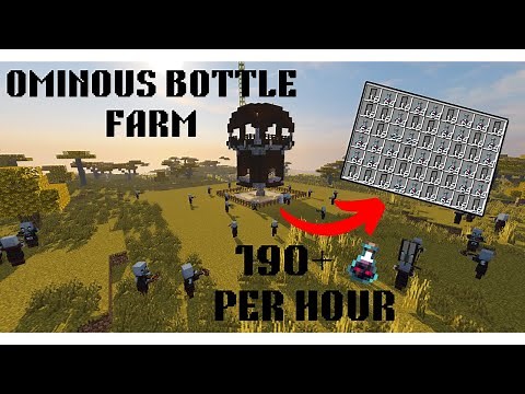 Minecraft OMINOUS POTION/BOTTLE FARM 1.21.1+ | Ominous bottle/potion farm Tutorial