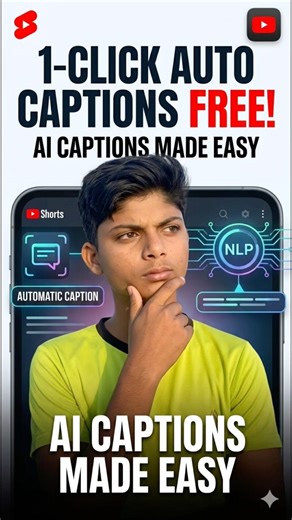 “1 click captions”| #Shorts #YouTubeTips”