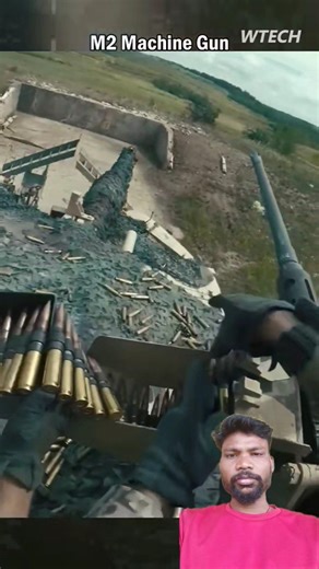 M2 machine gun#shorts #shortfeed #shortvideo