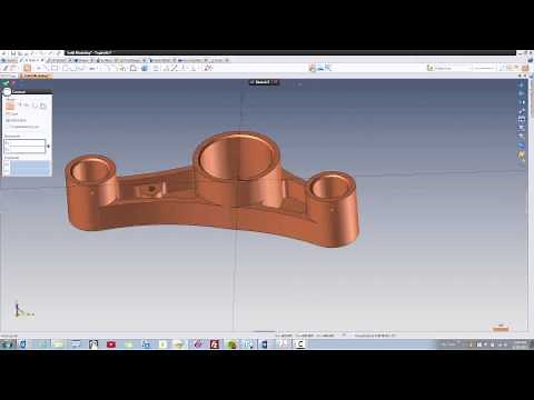 TopSolid Modeling Step 10 - Create plane by point and normal
