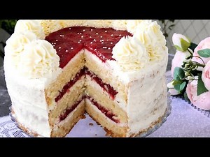 Очень ВКУСНЫЙ ТОРТ 🍓КЛУБНИКА СО СЛИВКАМИ🍓