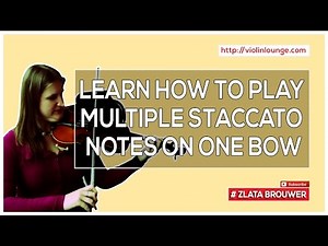 How to Play Multiple Staccato Notes on One Bow