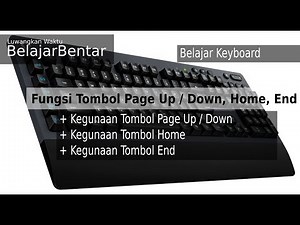 Learning Computer ICT in Using the Keyboard Page Up, Page Down, Home, End Keys