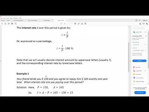 SOA CAS Actuarial FM Exam Prep Lesson 1: Interest Rate