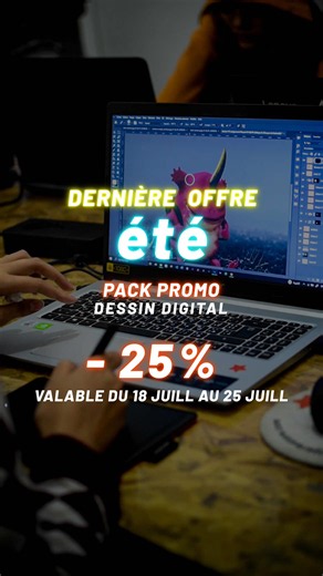 📣 LA DERNIÈRE OFFRE D’ÉTÉ 🏖️☀️ Lancement de la 14ème session longue formation Digital painting / dessin digital : Un aperçu et grandes lignes du programme : 🔴Niveau 1 : 1- introduction au digital : * c’est quoi le digital art * les différents type du digital art * les domaines du digital art 2 -définition de digital painting 3 -pratique sur la tablette graphique. 4 -comment commencer dessin sur logiciel 5 -L’utilisation des outils/calques. 6 -Qu’est ce que la valeur ? (value scale) volume / t