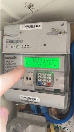 How to get a meter reading on a Secure Liberty 100 electricity meter