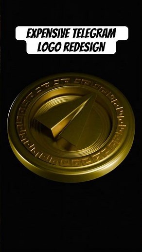 How to Make a 3D Gold Telegram Logo in Blender | Blender Tutorial #shorts #blender3d #blender