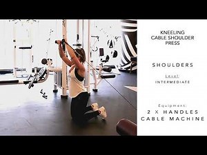 Kneeling Cable Shoulder Press