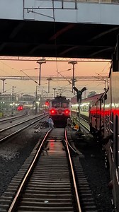 16K views · 645 reactions | WAP7 With Red Blinkers | Railway Rhythms | Facebook