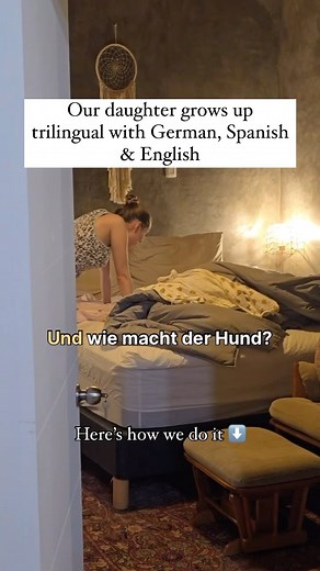 Many of you have been asking what languages we want Camila to speak. Miggy grew up in a Spanish speaking household and learned English at school and Julia grew up in a German & Russian speaking household. Her mom would always speak Russian to her but she would respond in German. The only person she talks Russian to is her grandma. Se even though she speaks it fluently it’s probably not a language that Camila will pick up so fast. We’re focusing on German, Spanish and English because we know it w