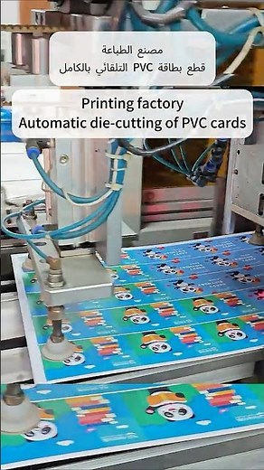 Boosting Speed & Precision! Automatic Die-Cutting for PVC Cards at Our Printing Factory