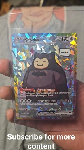 Pokemon Snorlax Full Art Holo - Custom Card Review - orica #pokemon#pokemonchannel#viral#fyp#shorts