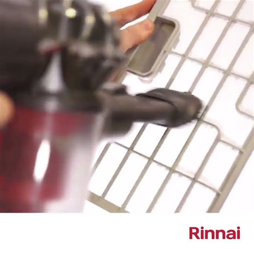 Rinnai Split System Air Conditioner Cleaning the air filter
