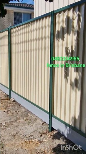 Attaching colorbond with composite sleepers to an existing fence.