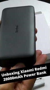 Unboxing Xiaomi Redmi 20000mAh Power Bank ⚡ 18W Fast Charging | First Look & Features