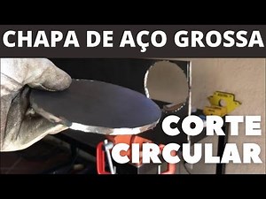 HOW TO MAKE A CIRCULAR CUT / ROUND CUT IN THICK STEEL PLATE USING A GRINDER.