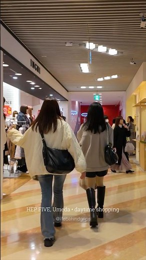 One of Osaka's Most Popular Shopping Destinations - HEP FIVE Walk 🇯🇵 #shorts
