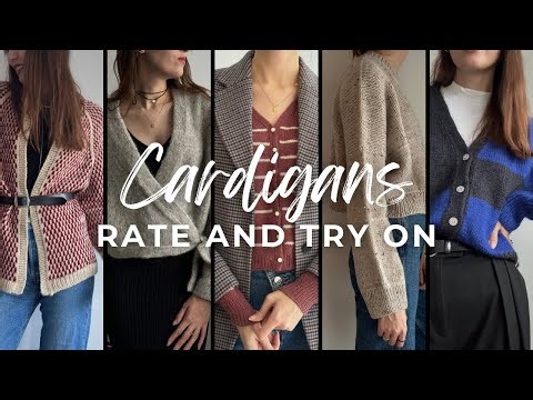 Rating of all my knitted cardigans | Knitting Podcast