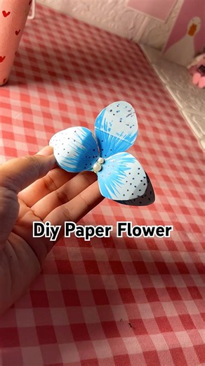 DIY Paper Orchid Flower Hair Clip 🌸 | Easy Paper Flower Craft #Shorts