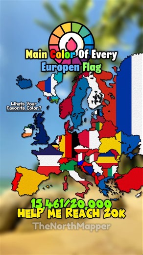 main color of every europen country #viral #geography #mapping #map #mapper #geography #viral