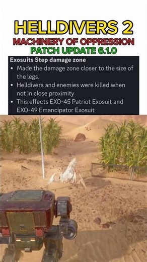 Exosuits CHANGE After Patch Update 6.1.0 - Helldivers 2