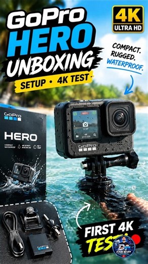 GoPro HERO Compact Waterproof with 4K Ultra HD Video, Touch Screen Sports and Action Camera