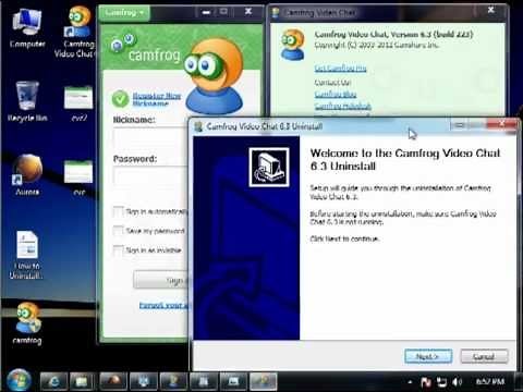 How to Uninstall Camfrog Video Chat 6.3