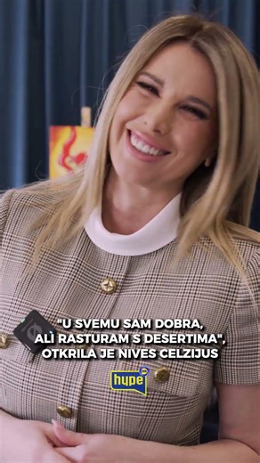 Nives Celzijus: “U svemu sam dobra, ali moji deserti su posebni”