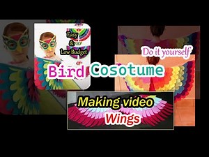 Bird Costume Step-by-Step Making Video For Fancy Dress Competition Ideas - How To Make A Bird Mask