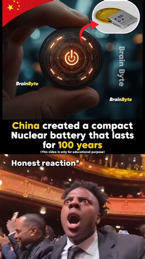 China created a nuclear battery 🔥🤯