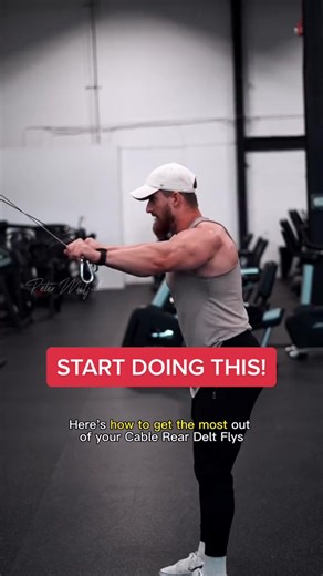 35K views · 357 reactions | Cable Rear Delt Fly (Mechanical Dropset) - By using this mechanical dropsets not only are you able to fully train the rear delts in their entire contractile range. But you’re also allowing yourself to extend/prolong the set. Give this one a try, use good form and make sure to control every rep, and eccentric. - #gymtiktok #GymTok #shoulders #reardelts #shoulderworkout #gymtips | Petermiljak | Facebook