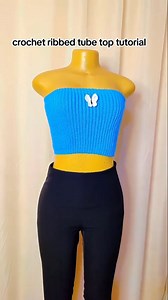 Crochet tube top tutorial 🪡🧶 Very beautiful and easy 💯 You should try this 🤗 Credit to the owner 🤭 | Gr A Ce