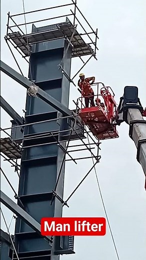 Man Lift Working at Height | Construction Safety