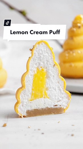 Delicious Lemon Cream Puffs with Lemon Curd Core