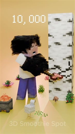 Minecraft Steve Hair Particles 🗿Part 2