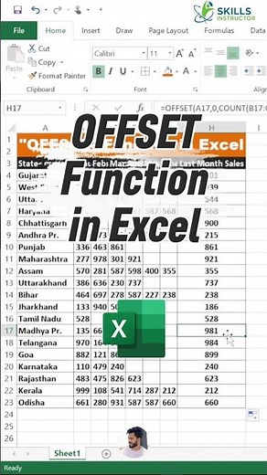 OFFSET Function Tricks in Excel | Ravi | #excel #Shorts #viral #explore #personalgrowth #Exceltips