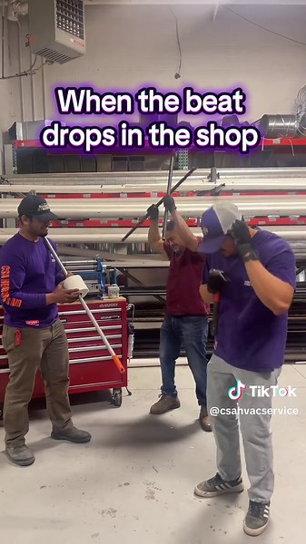 The shop is basically always a concert 🎵 #CSAHVACServices #WeGotYou #HVAChumor