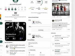Your nutrition and motivation in one place. This Nutrition Flow helps users track food, set goals, log meals, and stay consistent with reminders and streaks. By combining nutrition with workouts and community features, it turns food tracking into a lifestyle tool. Ideal for Fitness Platforms | Wellness Apps | HealthTech Our Services - Dashboard Design - Fitness & Nutrition Apps - UI/UX Design Contact: hello@orbix.studio Check the full design link in the comment box 👇 | Orbix Studio