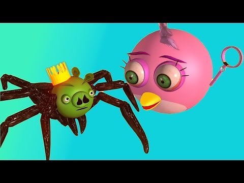ANGRY BIRDS in MUTANT GIANT SPIDER DOG ♫ 3D animated viral vid mashup ☺ FunVideoTV - Style ;-))