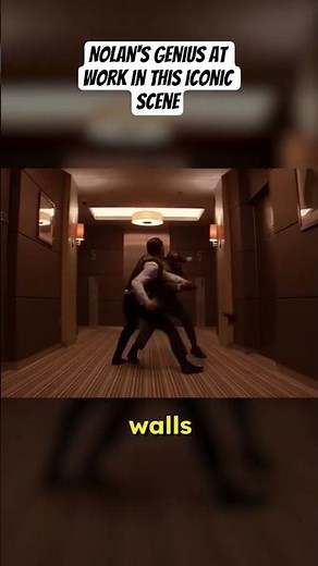 Christopher Nolan's Genius Filmmaking in Inception's Iconic Fight Scene. #moviescene #filmbreakdown