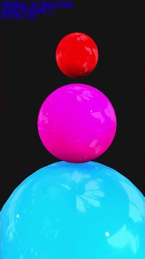 Satisfying Sphere Stack Physics Test #physics #simulation