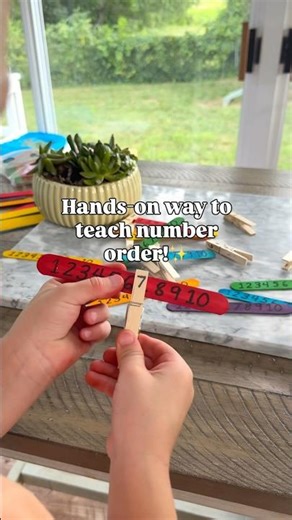 Number Order and Recognition! ✨ #learningthroughplay #preschool #kindergarten #preschoolmom