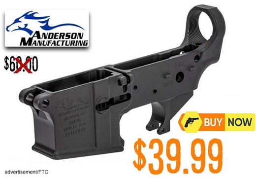 Anderson Mfg AR-15 Stripped Lower Receivers $39.99 each..!!