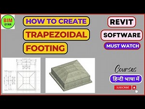 How to create Trapezoidal Footing family in Revit #bimgyan #youtube #footing